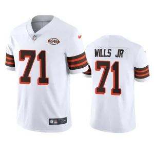 durable trendy elite unique Cleveland Browns #71 Jedrick Wills Jr. 1946 Collection Alternate Vapor Limited NFL Jersey - White