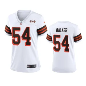 historic exceptional heritage all time Women Browns #54 Anthony Walker 1946 Collection Alternate Game Limited NFL Jersey - White