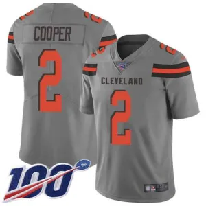 iconic lightweight classic exceptional Browns #2 Amari Cooper Gray Youth Stitched NFL Limited Inverted Legend 100th Season Jersey