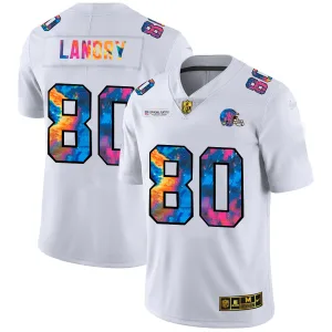 incredible trendy championship luxury Cleveland Browns #80 Jarvis Landry Men's White Multi-Color 2020 NFL Crucial Catch Limited NFL Jersey