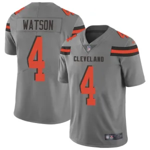 lightweight high performance limited edition versatile Browns #4 Deshaun Watson Gray Men's Stitched NFL Limited Inverted Legend Jersey