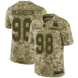 limited edition lightweight unstoppable outstanding Browns #98 Sheldon Richardson Camo Men's Stitched NFL Limited 2018 Salute To Service Jersey