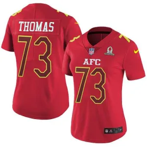 limited edition next level fashionable perfect fit Browns #73 Joe Thomas Red Women's Stitched NFL Limited AFC 2017 Pro Bowl Jersey