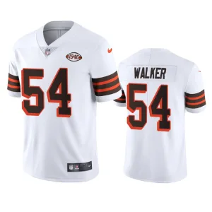 next level iconic unbeatable premium Cleveland Browns #54 Anthony Walker 1946 Collection Alternate Vapor Limited NFL Jersey - White