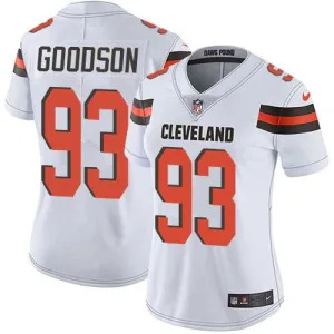original game ready lightweight legendary Browns #93 B.J. Goodson White Women's Stitched NFL Vapor Untouchable Limited Jersey