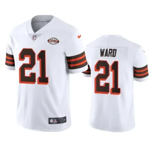 quality limited edition exceptional dynamic Cleveland Browns #21 Denzel Ward 1946 Collection Alternate Vapor Limited NFL Jersey - White