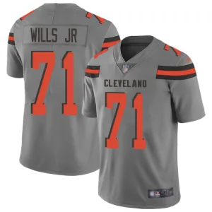 unbeatable perfect fit customized official Browns #71 Jedrick Wills JR Gray Men's Stitched NFL Limited Inverted Legend Jersey