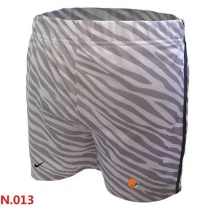 unique game ready next level comfortable Women's NFL Cleveland Browns Embroidered Team Logo Zebra Stripes Shorts
