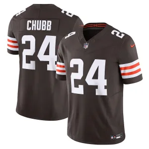 unique heritage fashionable unbeatable Cleveland Browns #24 Nick Chubb Men's Brown Vapor F.U.S.E. Limited Jersey