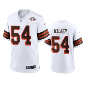 versatile unique outstanding classic Men's Browns #54 Anthony Walker 1946 Collection Alternate Game Limited NFL Jersey - White